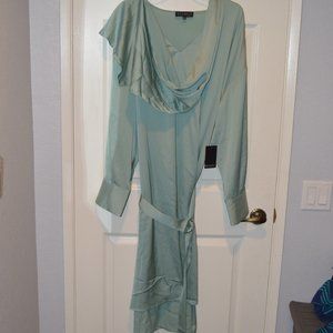 Scarf Neck Dress with Long Sleeves (Size 24)
